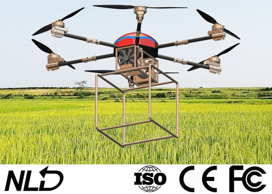 100KG 6 Rotors Long Range Cargo Drone , 15-120 Minutes Cargo Carrying Drone